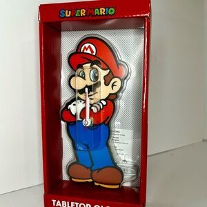 Nintendo Super Mario Tabletop Clock - Red and Blue